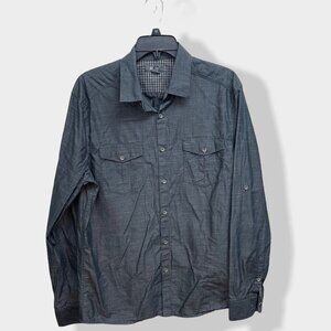 KENNETH Cole Reaction Men's Grey Button‎ Down Shirt